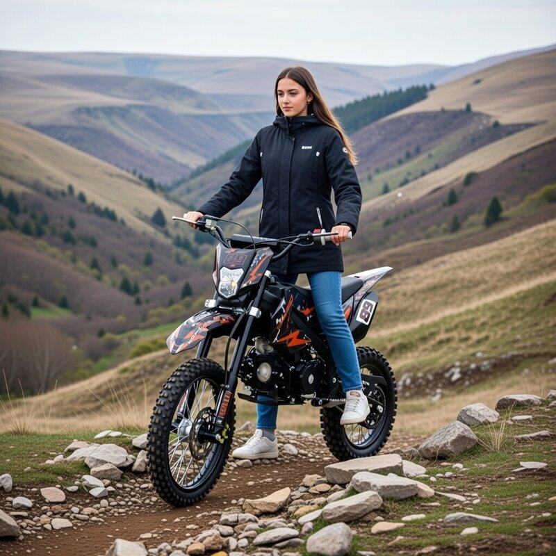 Moto CROS DB-612 EK 125 BEMI GT-K PRO J17 pornire buton si pedala cu far